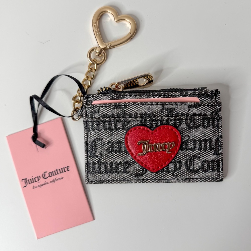 Juicy Couture Love Actually Card CaseBlack Beige.